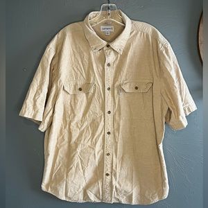 Carhartt men’s short sleeve button down shirt size Xl